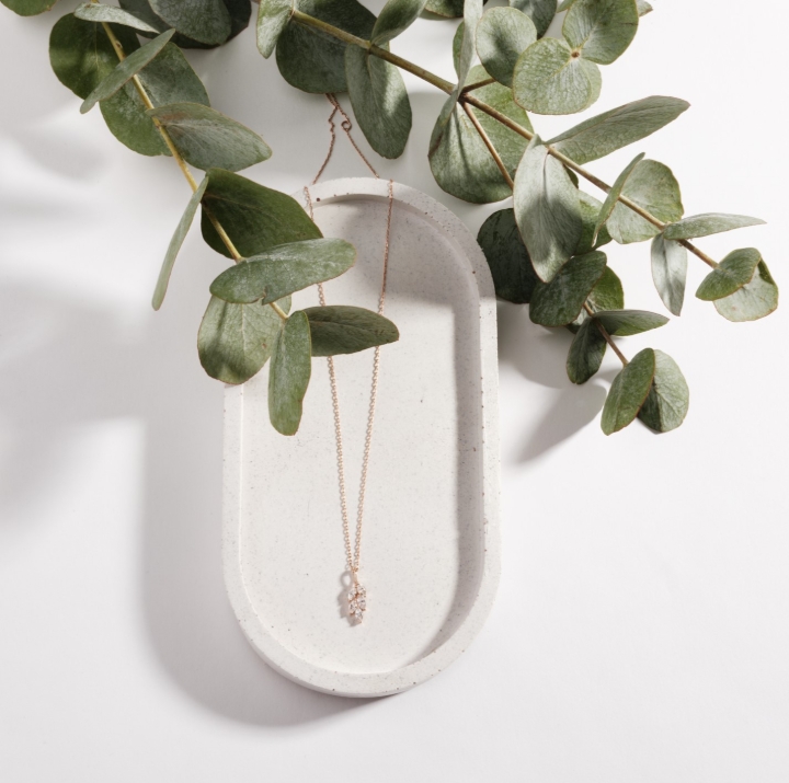 Obrazek Wisiorek LOEE Gaia z różowego złota z diamentami