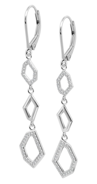 Obrazek LOTUS SILVER kolczyki PURE ESSENTIAL