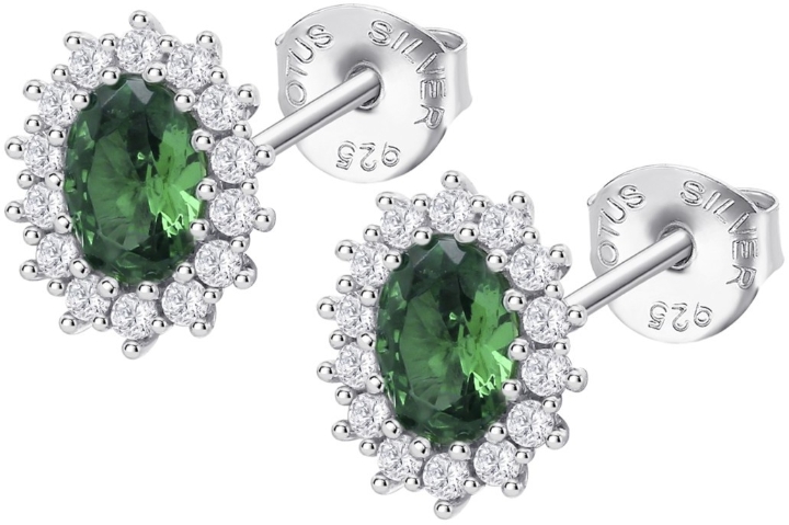 Obrazek LOTUS SILVER kolczyki 