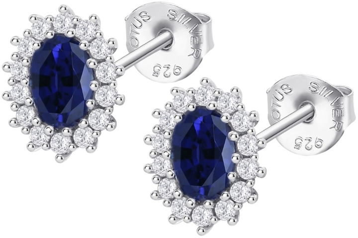 Obrazek LOTUS SILVER kolczyki 