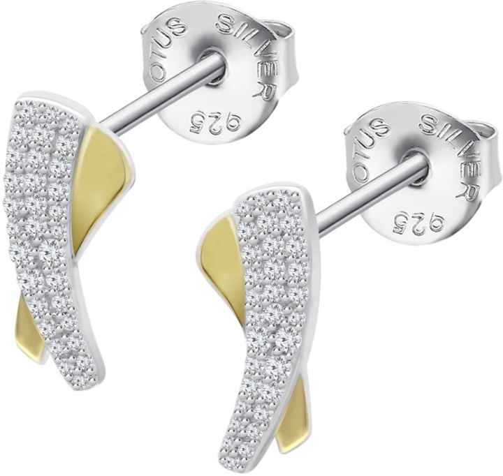 Obrazek LOTUS SILVER kolczyki 