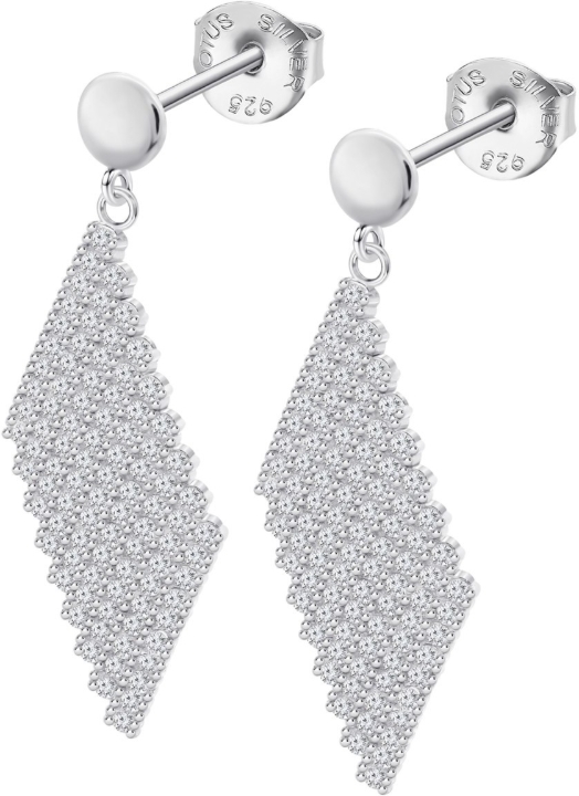 Obrazek LOTUS SILVER kolczyki PURE ESSENTIAL