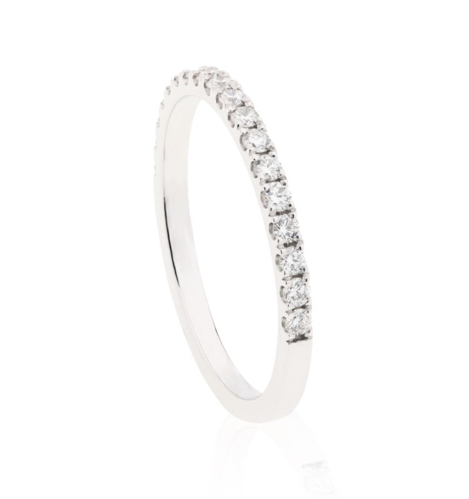 Obrazek Pierścionek LOEE Pure z białego złota z diamentami