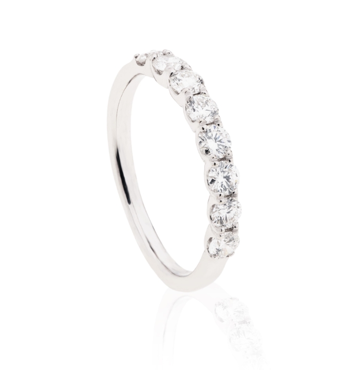 Obrazek Pierścionek LOEE Glare z białego złota z diamentami