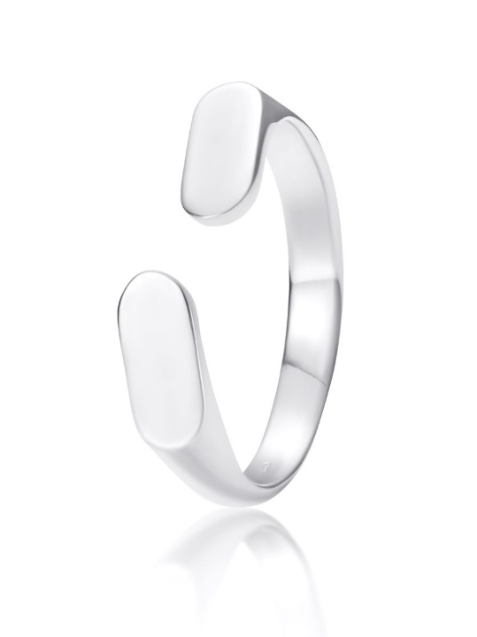 Obrazek Pierścionek LOEE AVA z białego złota