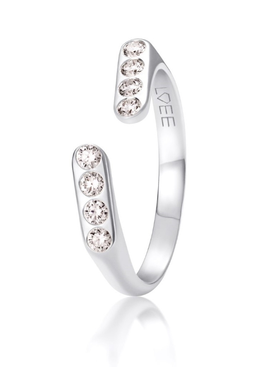 Obrazek Pierścionek LOEE AVA z białego złota z diamentami