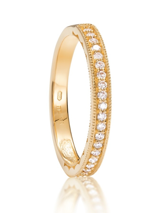 Obrazek Pierścionek LOEE z żółtego złota z diamentami