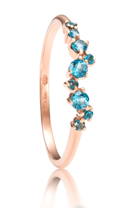 Obrazek Bransoletka LOEE Sparkle z różowego złota z topazami