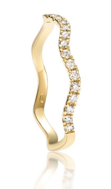 Obrazek Pierścionek LOEE Essence z żółtego złota z diamentami