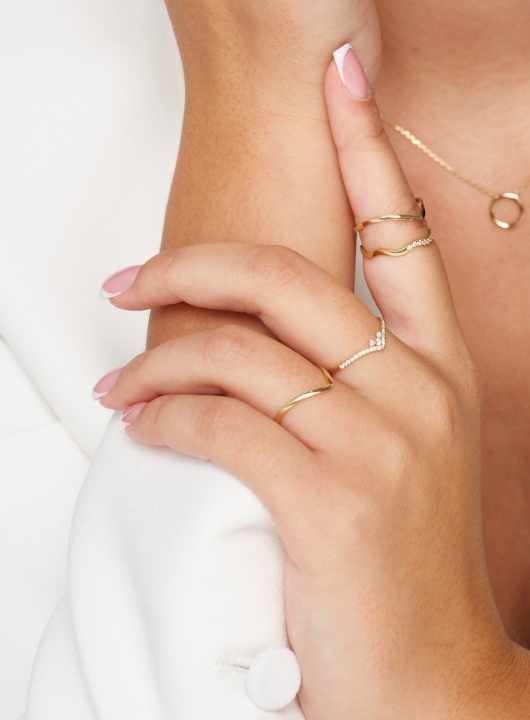 Obrazek Pierścionek LOEE Essence z żółtego złota