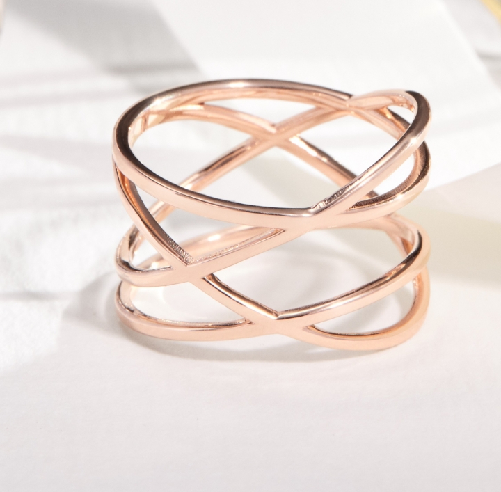 Obrazek Pierścionek LOEE Essence z różowego złota