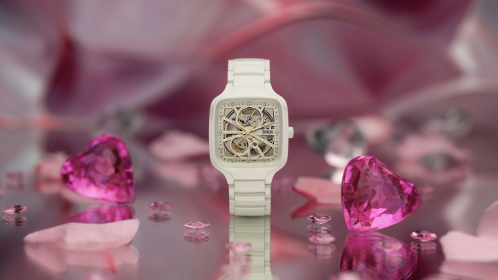 Obrazek RADO Rado True Square Automatic Open Heart