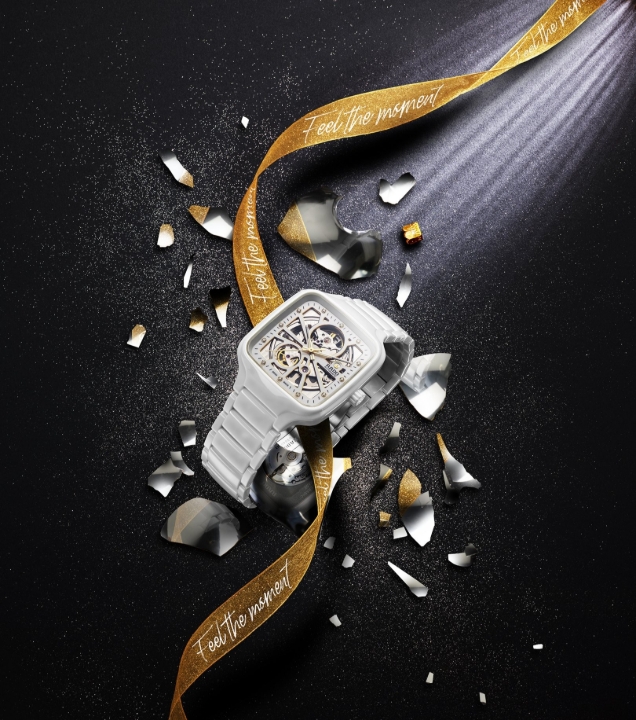 Obrazek RADO Rado True Square Automatic Open Heart