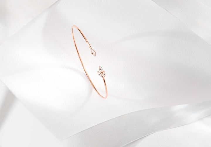 Obrazek Bransoletka LOEE Gaia z różowego złota z diamentami