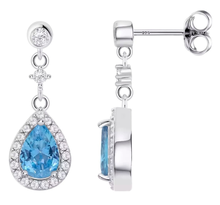 Obrazek LOTUS SILVER kolczyki 