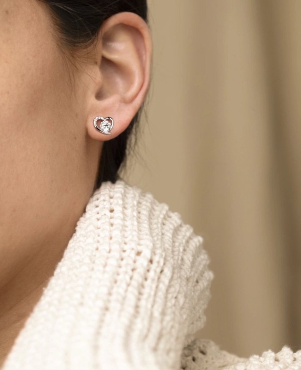 Obrazek LOTUS SILVER kolczyki MOMENTS