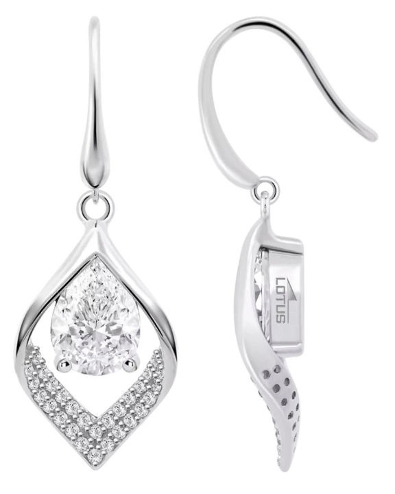 Obrazek LOTUS SILVER kolczyki PURE ESSENTIAL