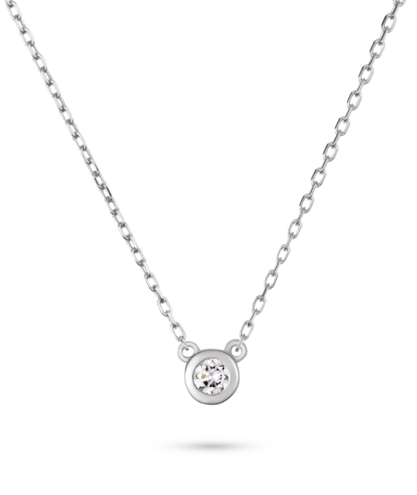 Obrazek Naszyjnik LOEE Essence z białego złota z diamentem
