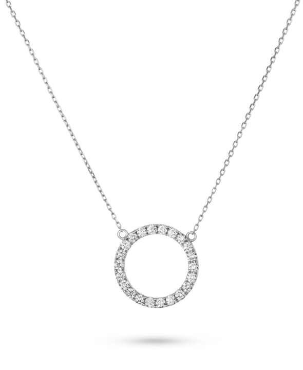Obrazek Naszyjnik LOEE Pure z białego złota z diamentami