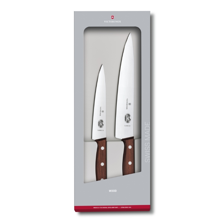 Obrazek Zestaw noży do porcjowania Victorinox Wood 2 szt