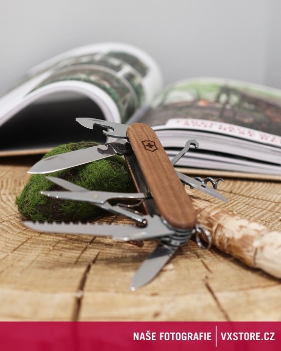 Obrazek Scyzoryk Victorinox Huntsman Wood, 91mm, orzech