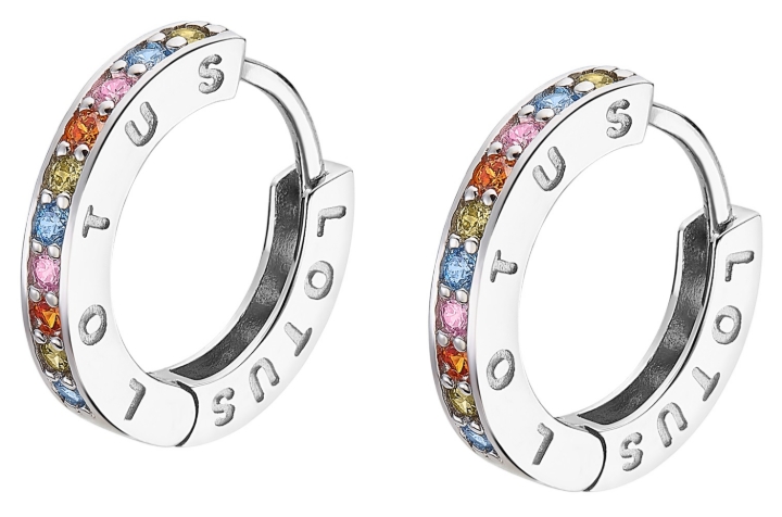 Obrazek LOTUS SILVER kolczyki IT GIRL