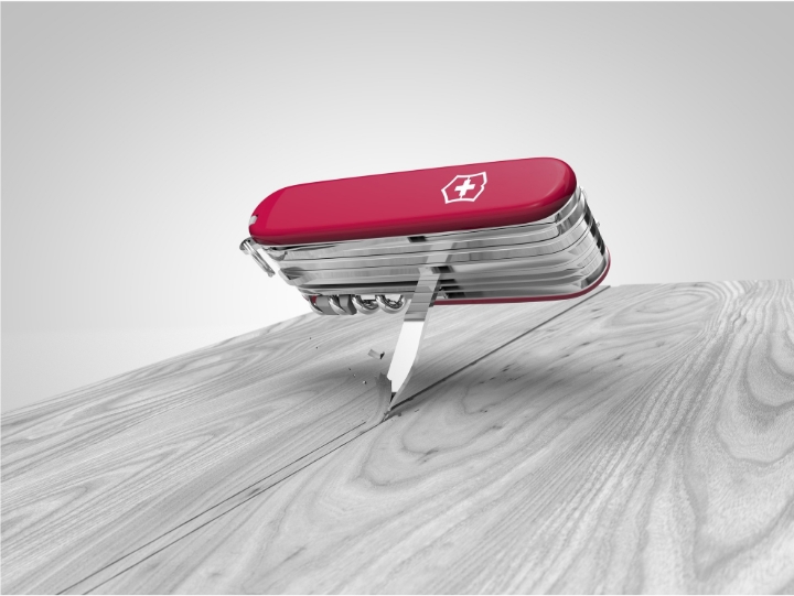 Obrazek Scyzoryk Victorinox SwissChamp, 91mm, Celidor, czerwony