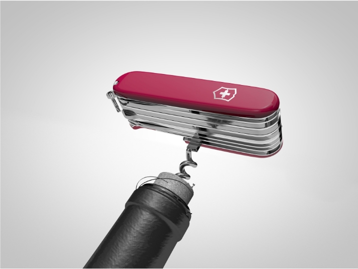 Obrazek Scyzoryk Victorinox SwissChamp, 91mm, Celidor, czerwony