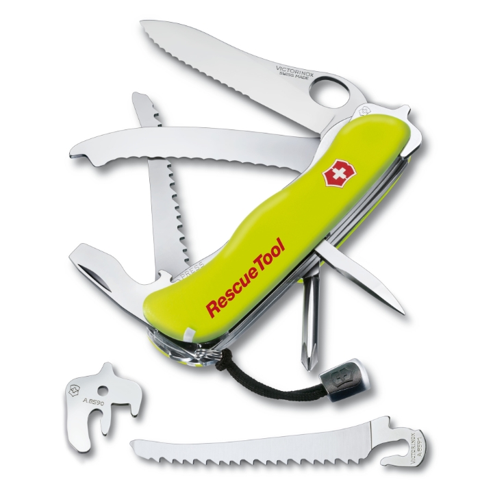 Obrazek Scyzoryk Victorinox Rescue Tool, 111mm, Nylon, żółty, etui