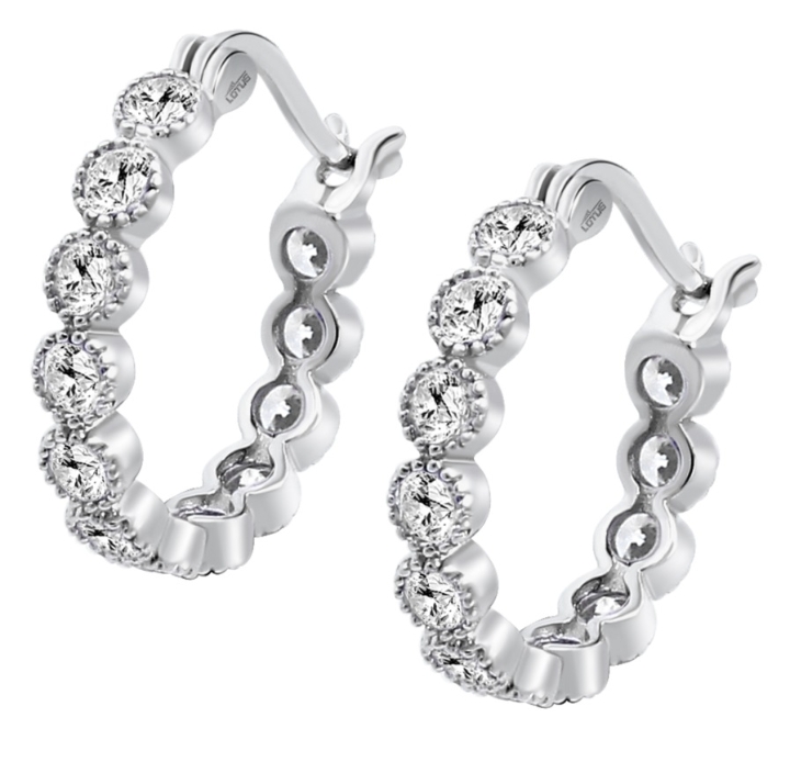 Obrazek LOTUS SILVER kolczyki 