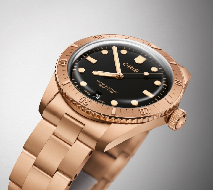 Obrazek Oris Divers Sixty-Five Sepia