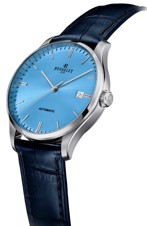 Obrazek Perrelet Weekend 3 Hands Ice Blue