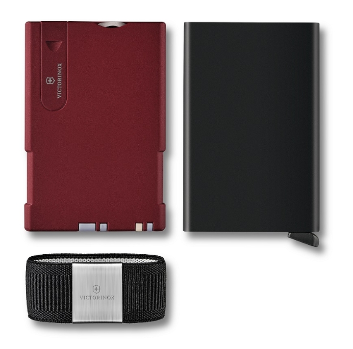 Obrazek Portfel Victorinox Smart Card - czerwony/czarny