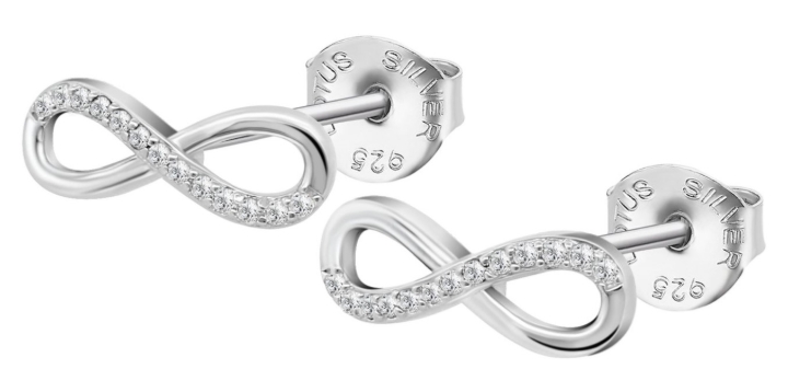 Obrazek LOTUS SILVER kolczyki 