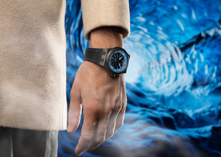 Obrazek Perrelet Turbine Carbon Ice Blue