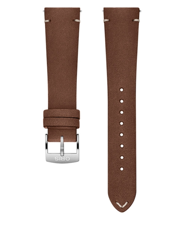 Obrazek Pasek skórzany brązowy ze sprzączką