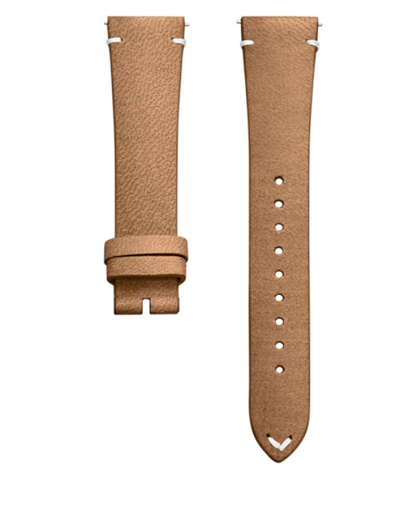 Obrazek pasek skórzany brązowy koniakowy (bez sprzączki)