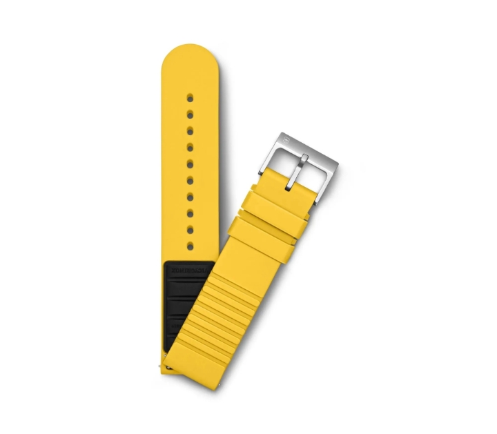 Obrazek Kauczukowy pasek Victorinox D1 21mm - Żółty