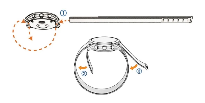 Obrazek Pasek Garmin Ultrafit Grey Nylon 22