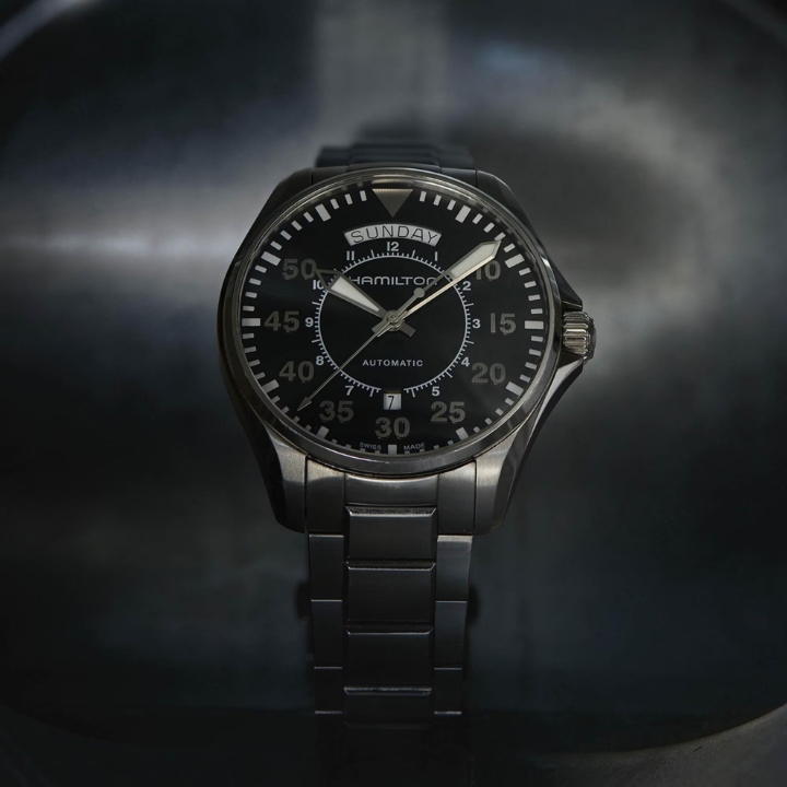 Obrazek Hamilton Khaki Aviation Pilot Day Date