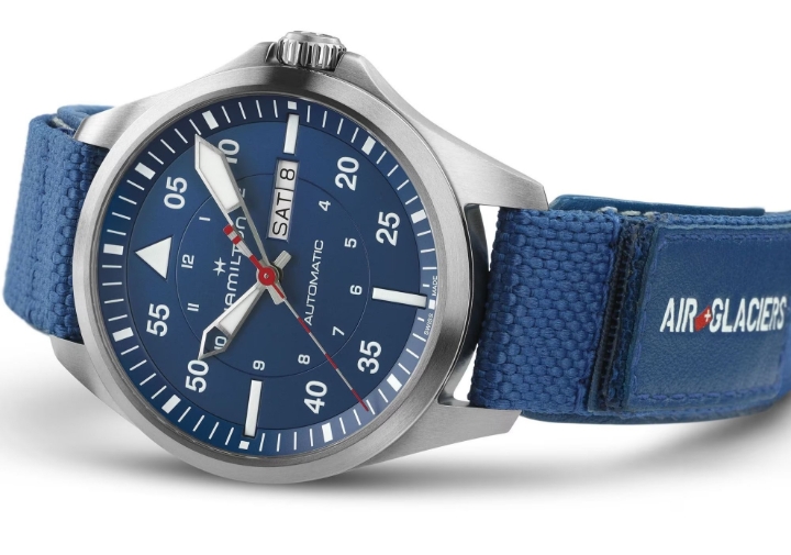 Obrazek Hamilton Khaki Aviation Pilot Day Date Air-Glaciers Edition