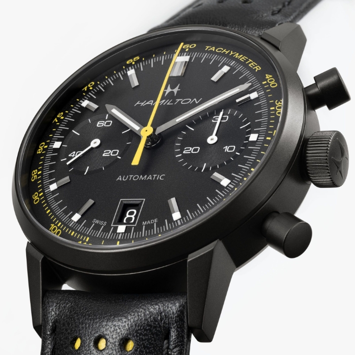 Obrazek Hamilton American Classic Intra-Matic Auto Chrono All Black Edition