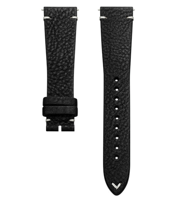 Obrazek pasek skórzany czarny (bez sprzączki)