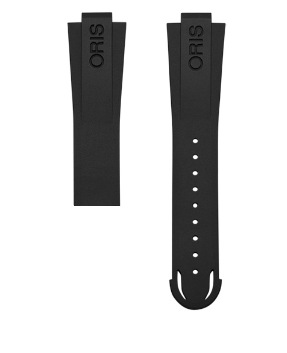 Obrazek Pasek kauczukowy czarny bez sprzączki