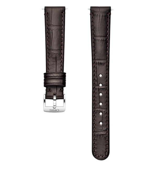 Obrazek Pasek skórzany brązowy ze sprzączką