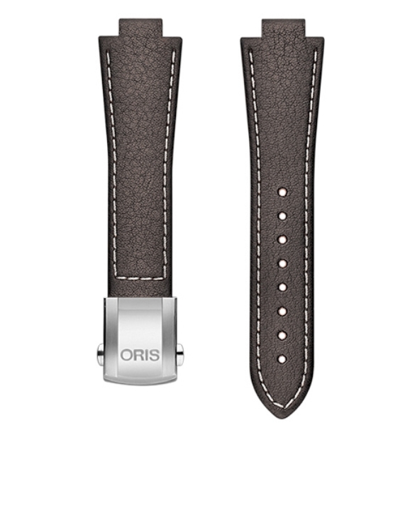 Obrazek pasek skórzany ciemnobrązowy