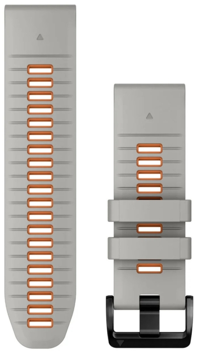 Obrazek Pasek Garmin QuickFit Grey/Orange Silicone 26