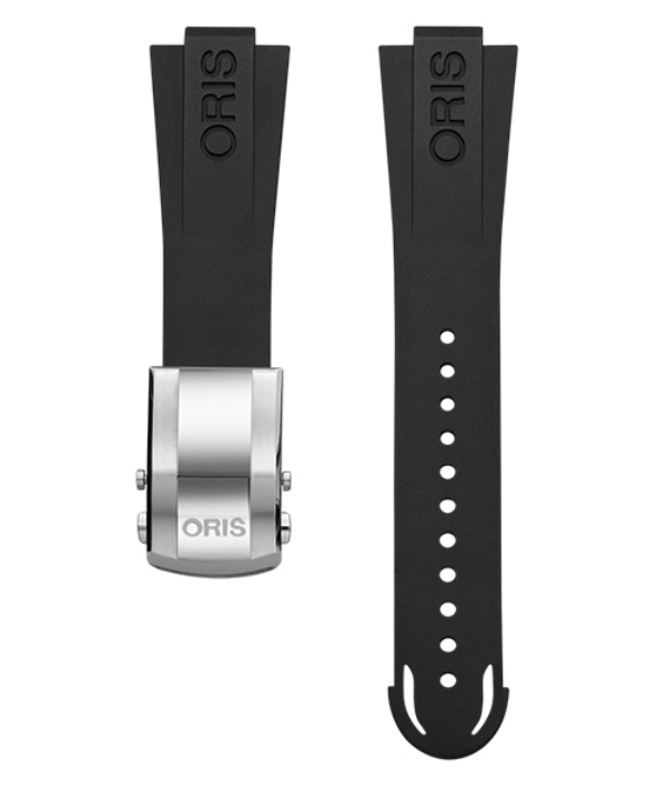 Obrazek pasek kauczukowy czarny z logo