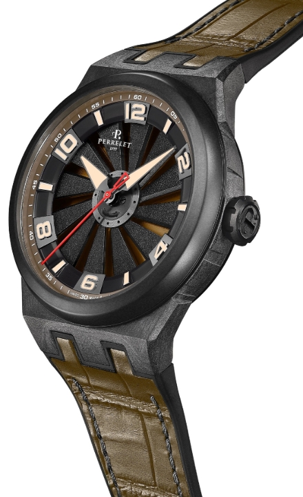 Obrazek Perrelet Turbine Carbon Khaki
