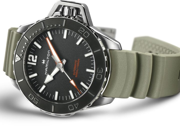 Obrazek Hamilton Khaki Navy Frogman Auto